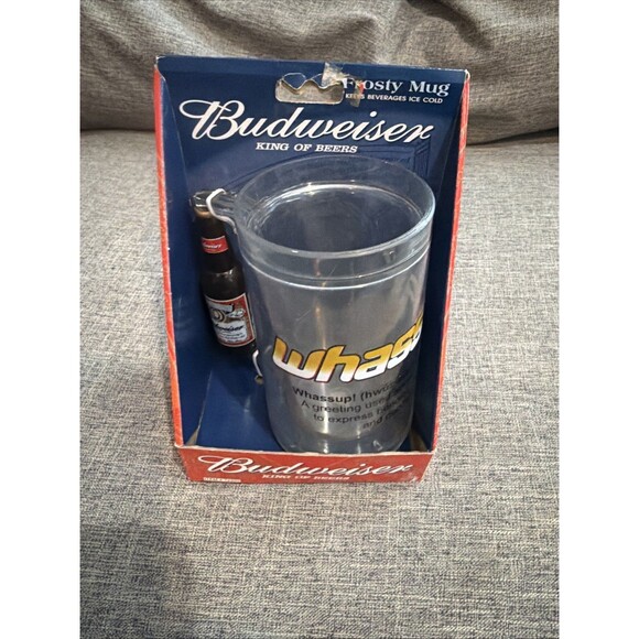 Vintage 2000 Budweiser Whassup! Definition Frosty Mug IN BOX - Picture 2 of 5